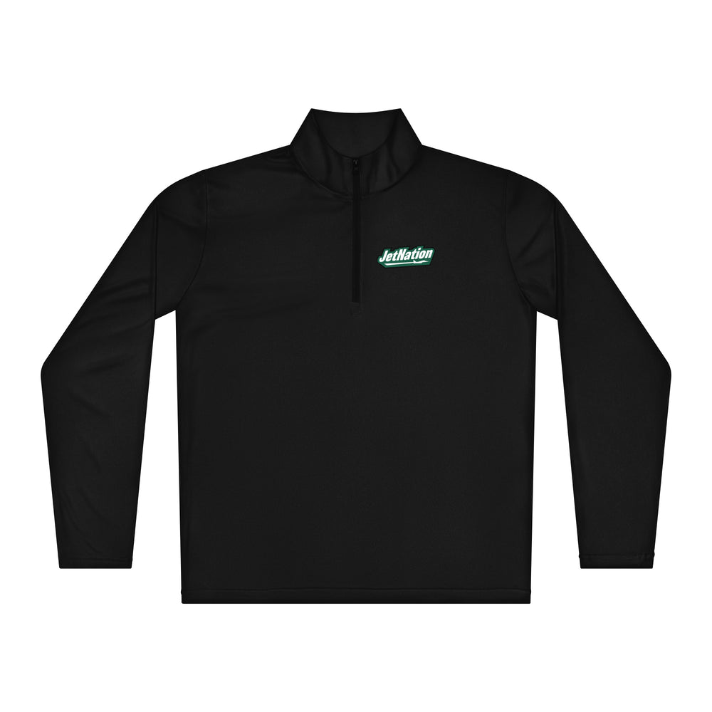 Lightweight quarter-zip pullover (Black)